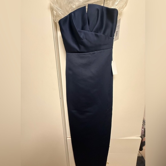 JAYGODFREY Midnight Blue Navy  Strapless Dress Szie 8 - Picture 3 of 14